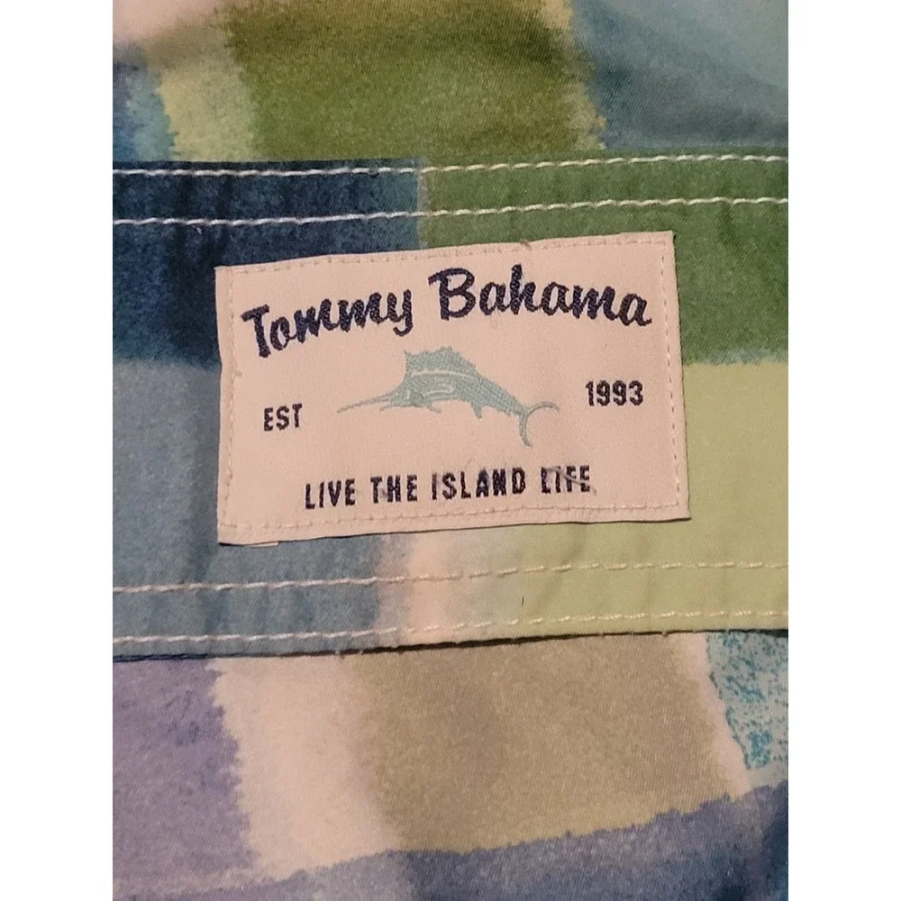 Tommy Bahama Swim Trunk Mens Medium‎ Mesh Liner Beach Swimming Board Short Check